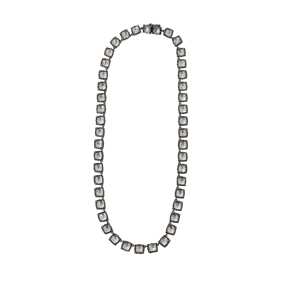 LARKSPUR & HAWK-Bella Small Riviere Necklace-SILVER