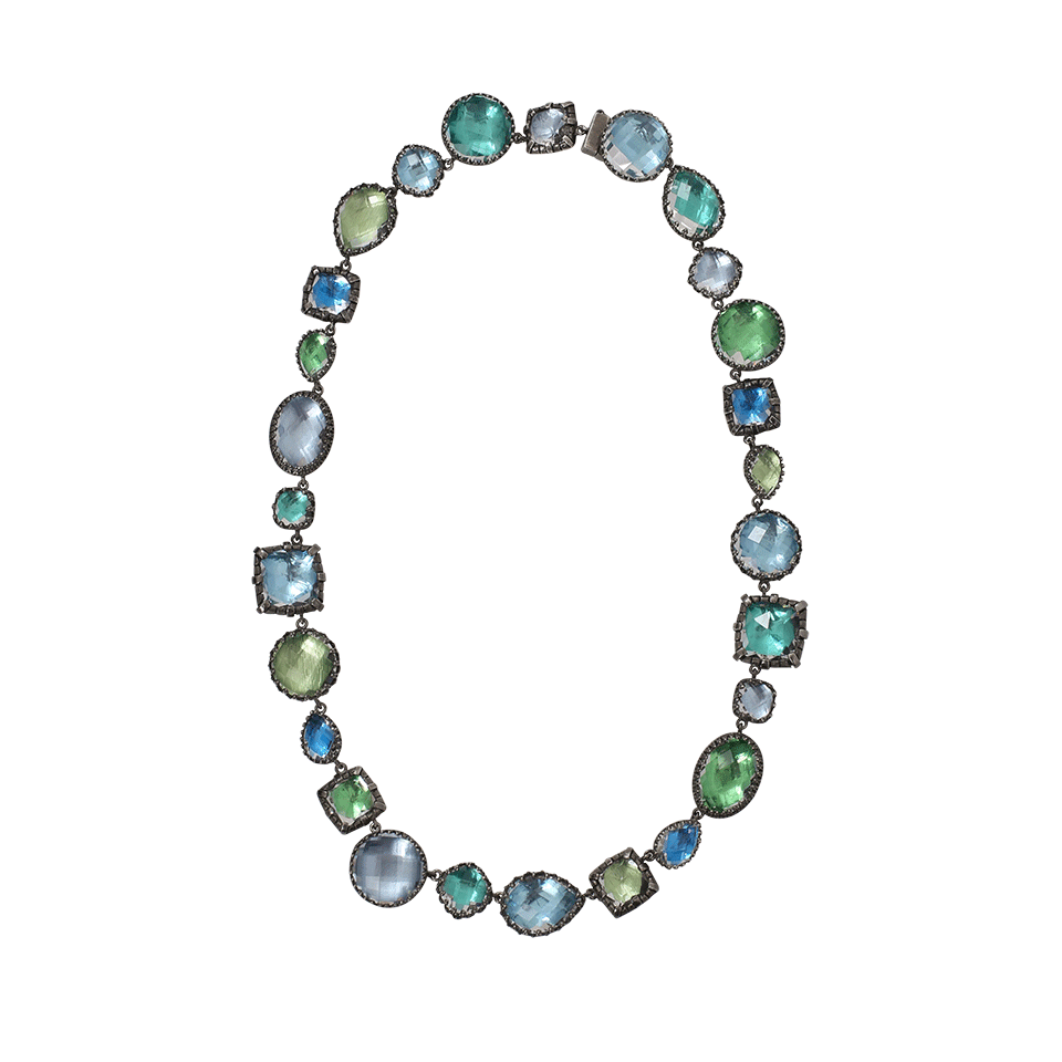 LARKSPUR & HAWK-Large Sadie Riviere Necklace-SILVER