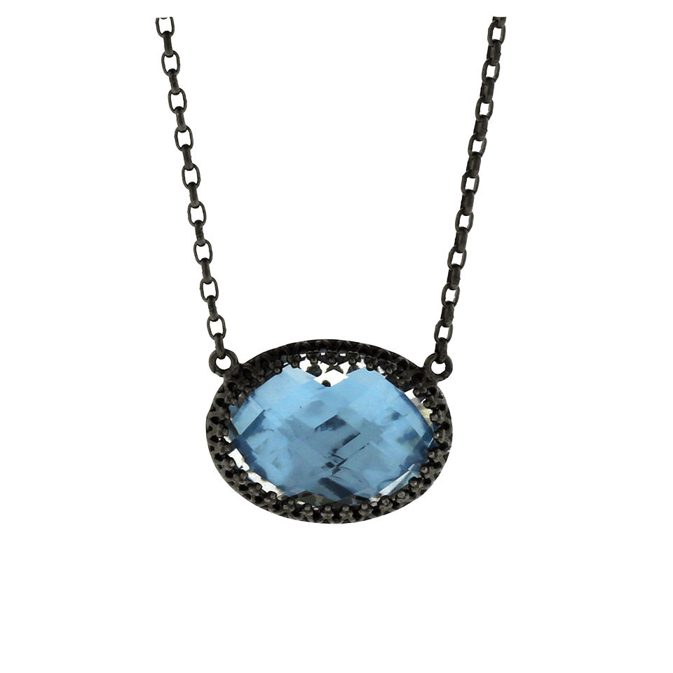 LARKSPUR & HAWK-Lily Solitaire Necklace-SILVER
