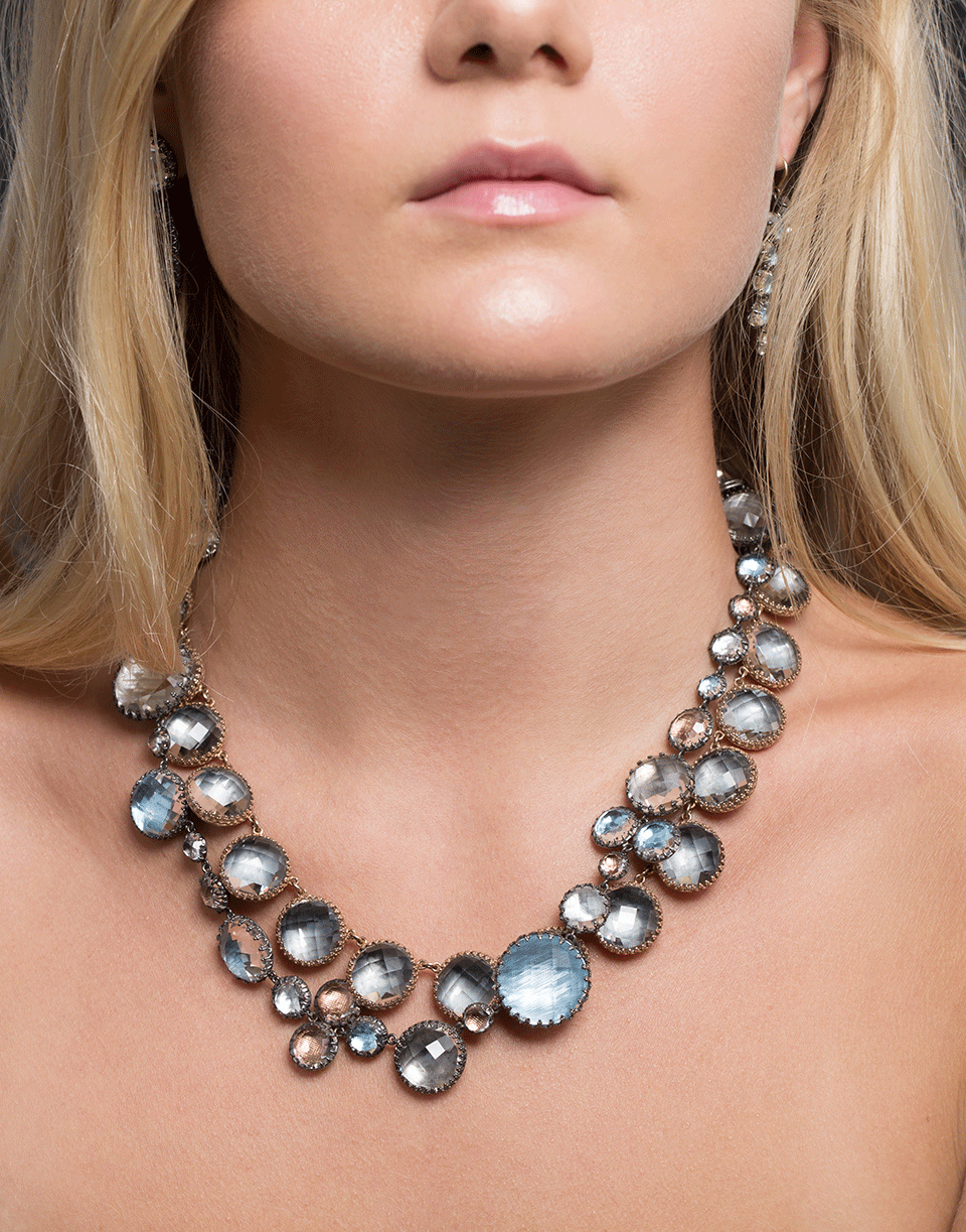 LARKSPUR & HAWK-Sadie Bubble Riviere Necklace-SILVER