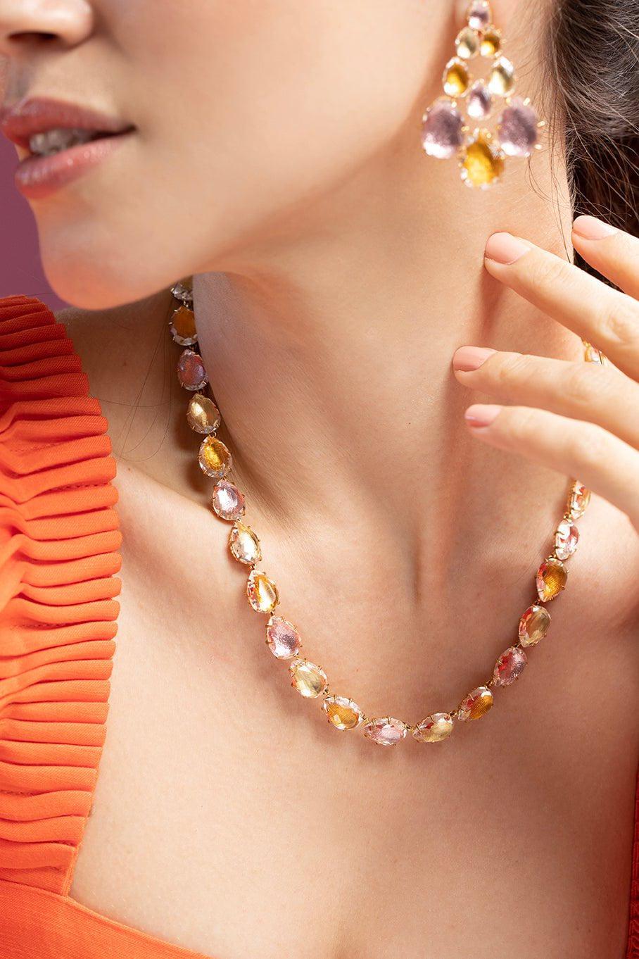 LARKSPUR & HAWK-Caterina Necklace-YELLOW GOLD