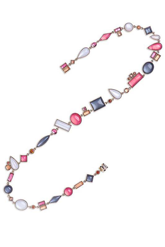 LARKSPUR & HAWK-Cora Mix Shape Necklace-YELLOW GOLD