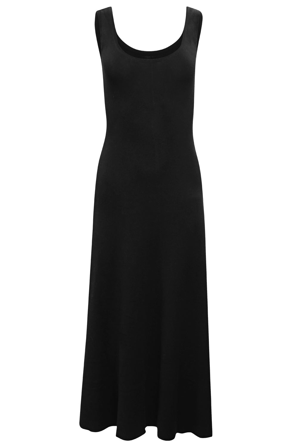 Scoopneck Tank Dress-BLACK-XS-CLOTHINGDRESSCASUAL-LARS ANDERSSON