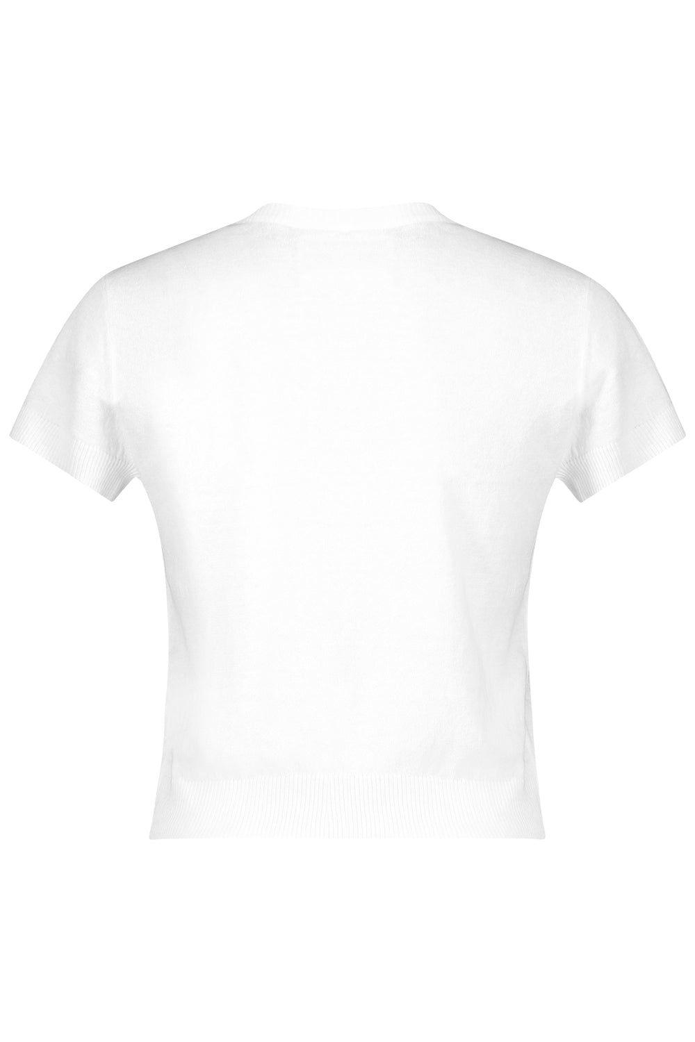 Short Sleeve Crop Crewneck Sweater-WHITE-XS-CLOTHINGTOPKNITS-LARS ANDERSSON