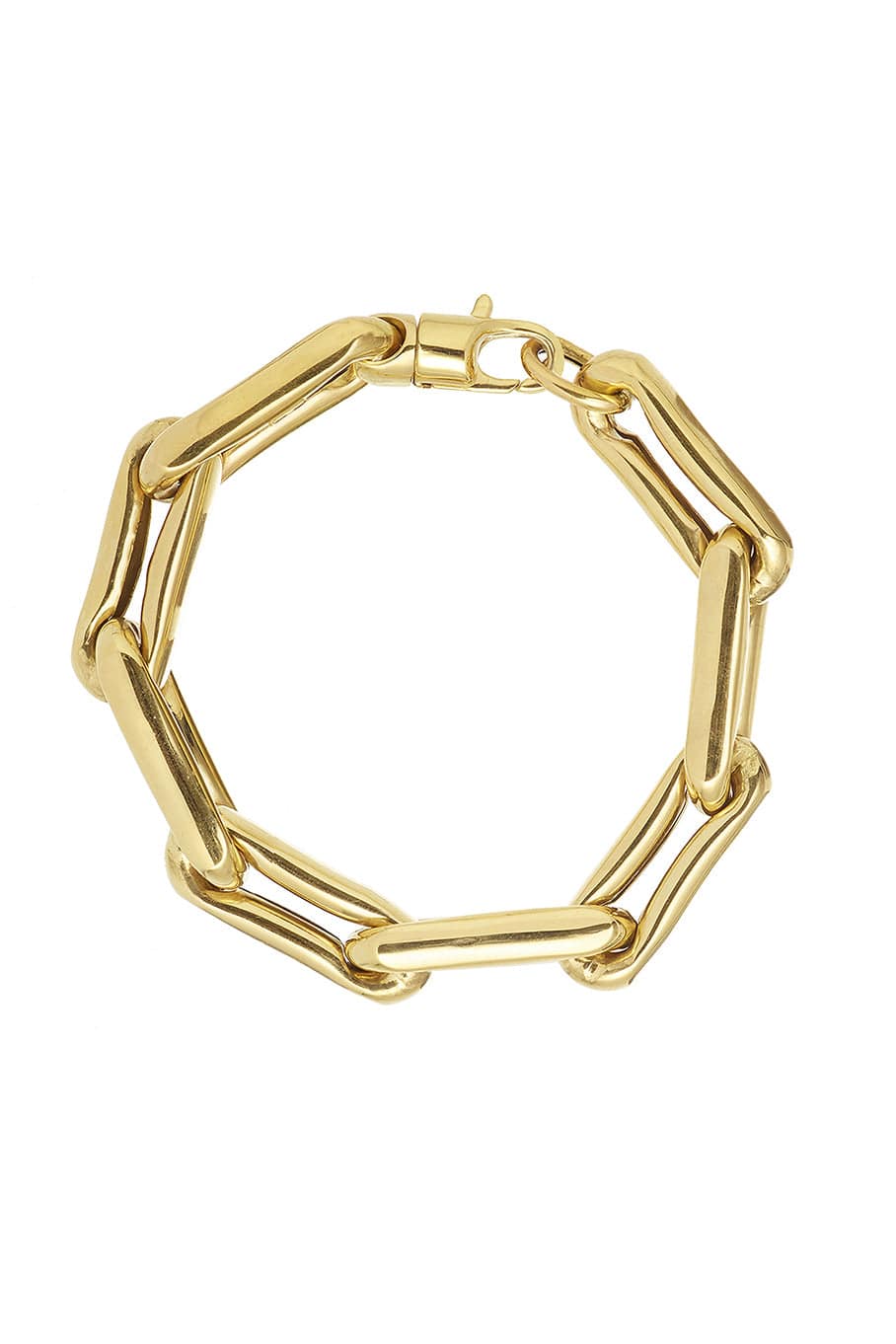 LAUREN RUBINSKI-LR3 - Large Yellow Gold Bracelet-YELLOW GOLD