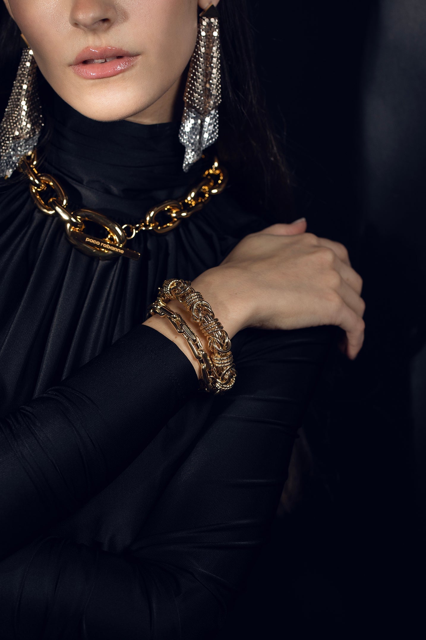 LAUREN RUBINSKI-LR5 - Medium Yellow Gold Bracelet-YELLOW GOLD