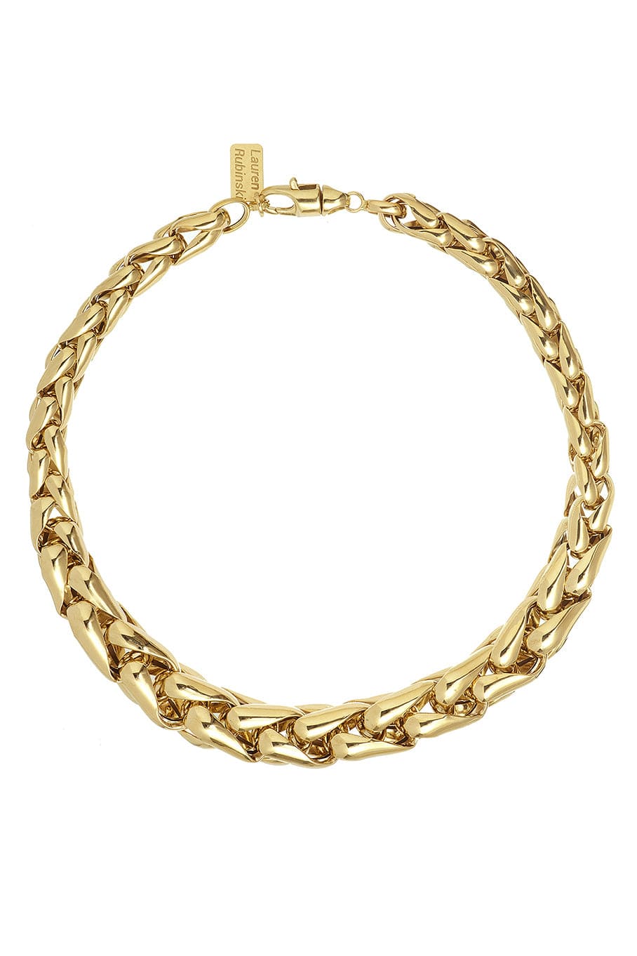 LAUREN RUBINSKI-LR1 - Large Yellow Gold Necklace-YELLOW GOLD