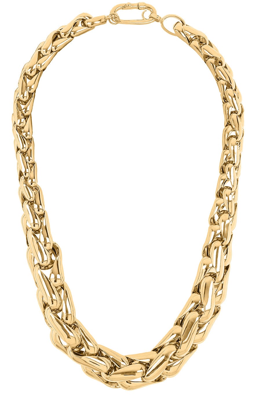 LAUREN RUBINSKI-LR1 - Large Yellow Gold Necklace-YELLOW GOLD