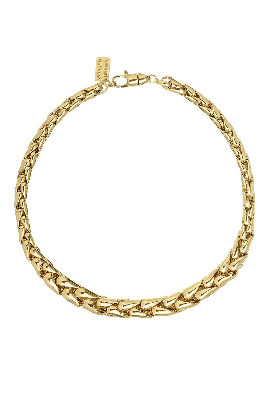 LAUREN RUBINSKI-LR1 - Small Yellow Gold Necklace-YELLOW GOLD