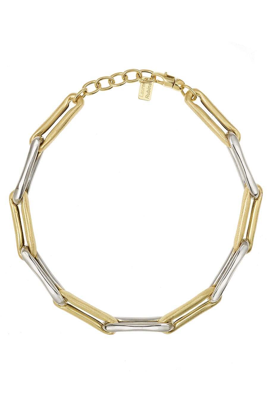 LR3 - Extra Large Yellow and White Gold Necklace | LAUREN RUBINSKI
