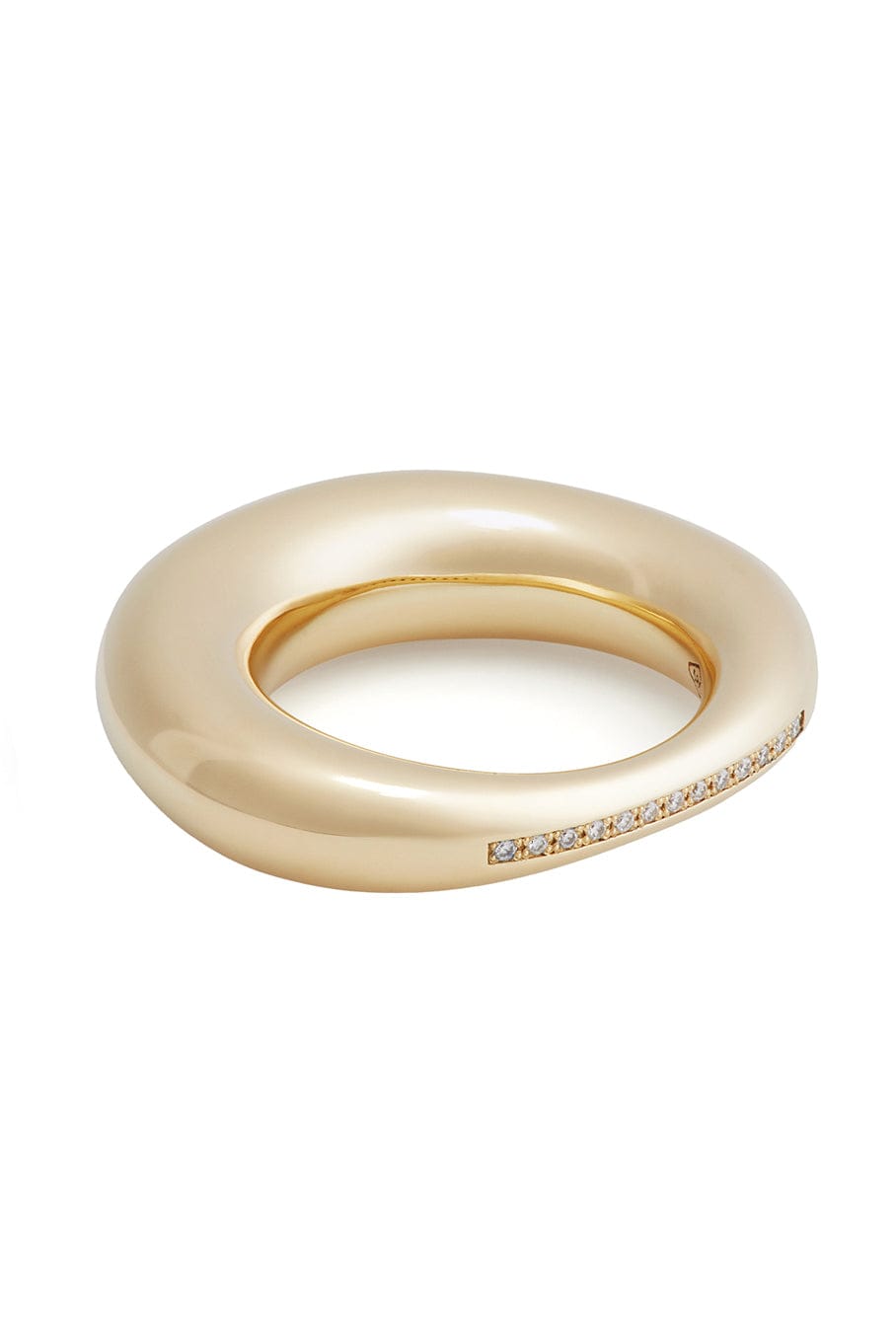 LAUREN RUBINSKI-LR19 - White Diamond Ring-YELLOW GOLD