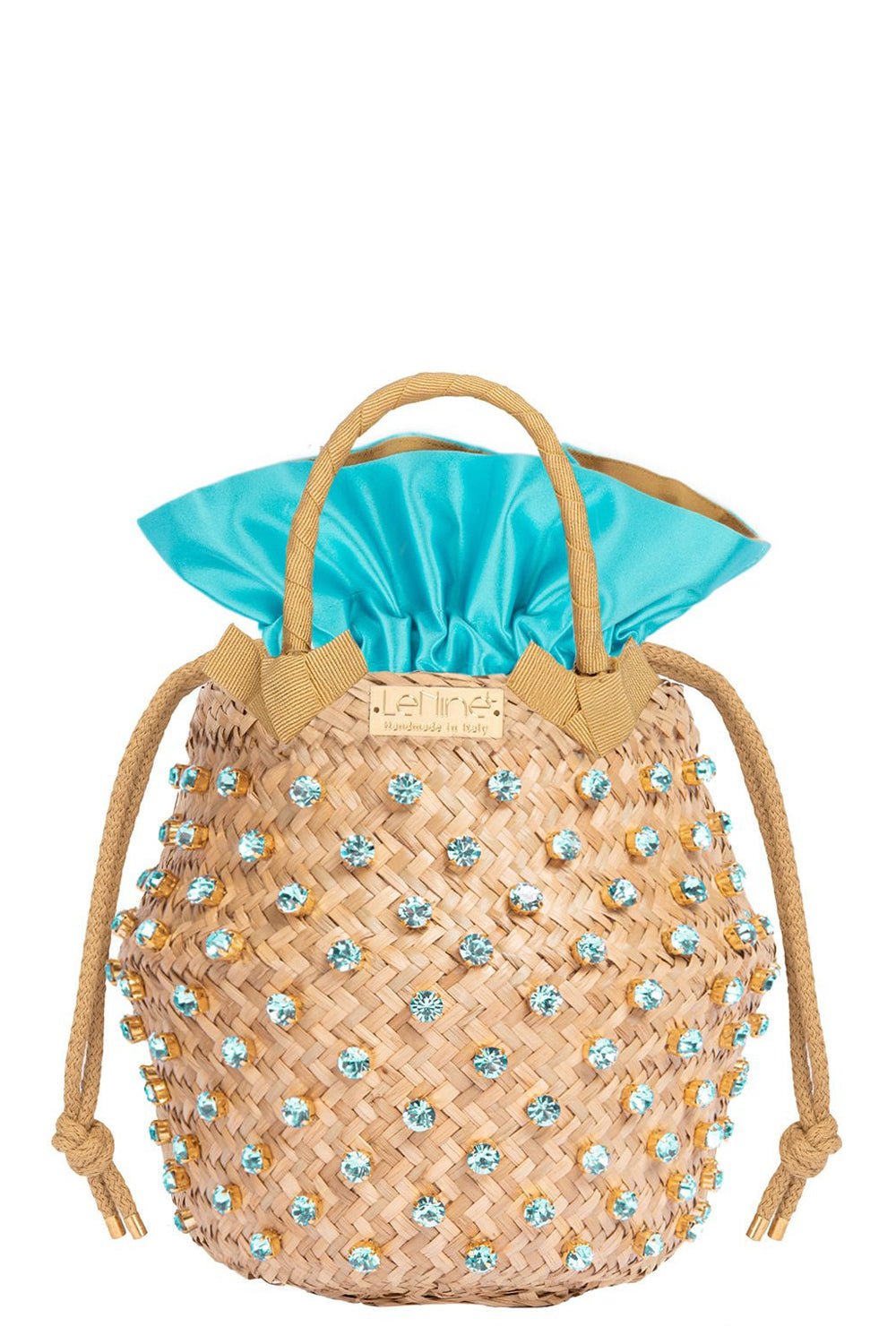 LE NINE-Nina Sorbet Mono Small Bag - Aqua-AQUA