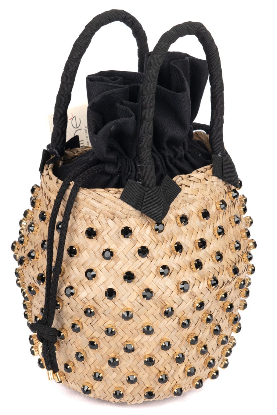 LE NINE-Nina Sorbet Small Bag - Licorice-BISCOTTO