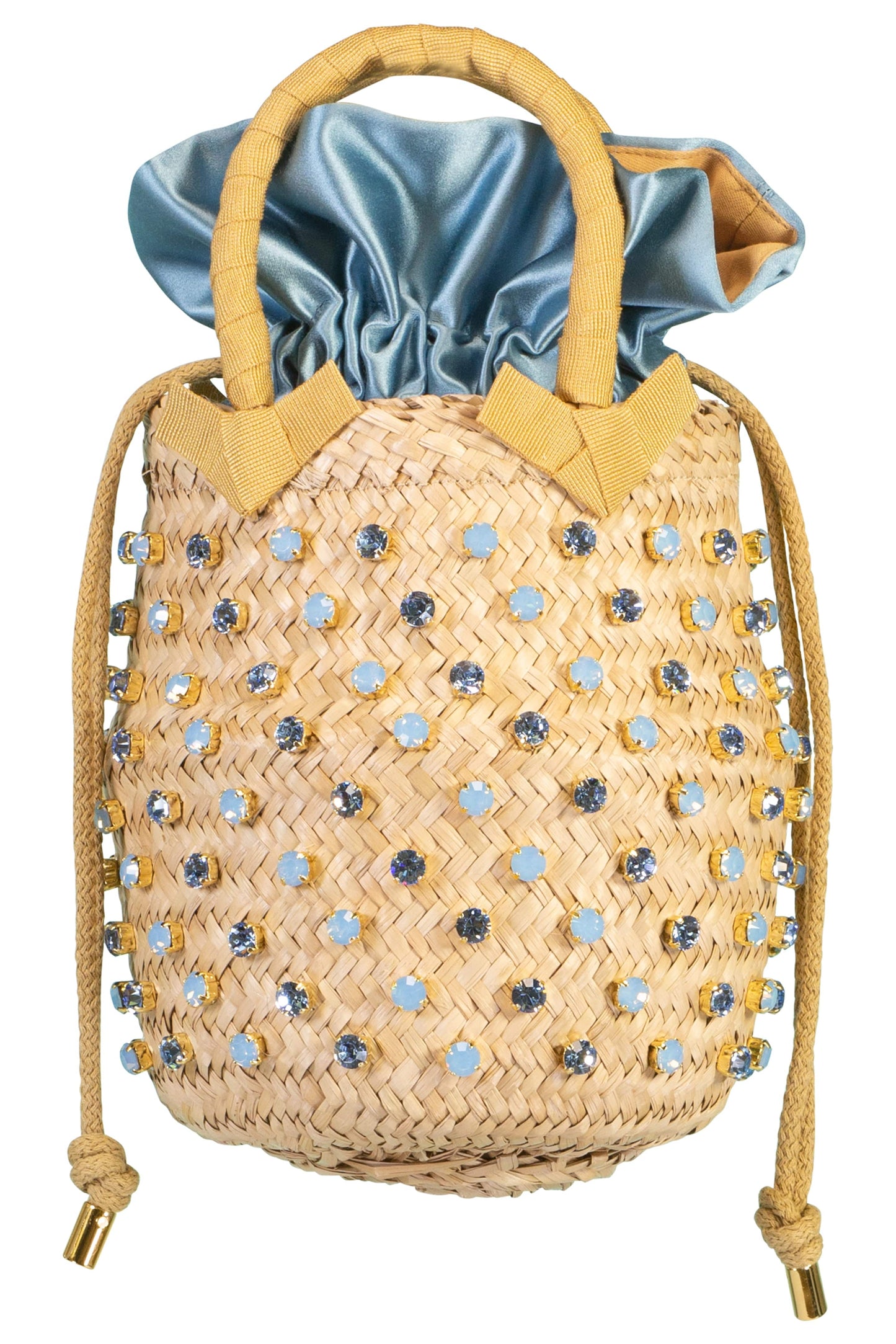 LE NINE-Nina Sorbet Small Bag - Biscotto Sapphire Twist-BISC/ROS