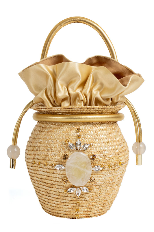 Talis Bucket Bag-GOLD-HANDBAGTOP HANDLE-LE NINE