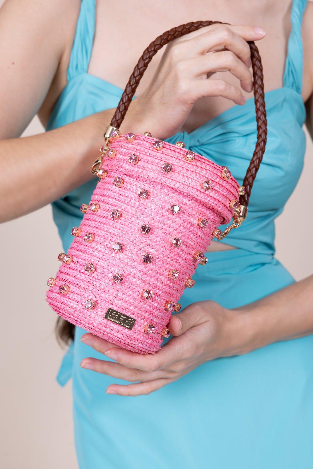 2405-66 ミニストラップサシェ 香り袋 ミニローズピンク SOLD→ご注文 Mini Cylinder Mono Bag - Light Rose | LE NINE – Marissa Collections