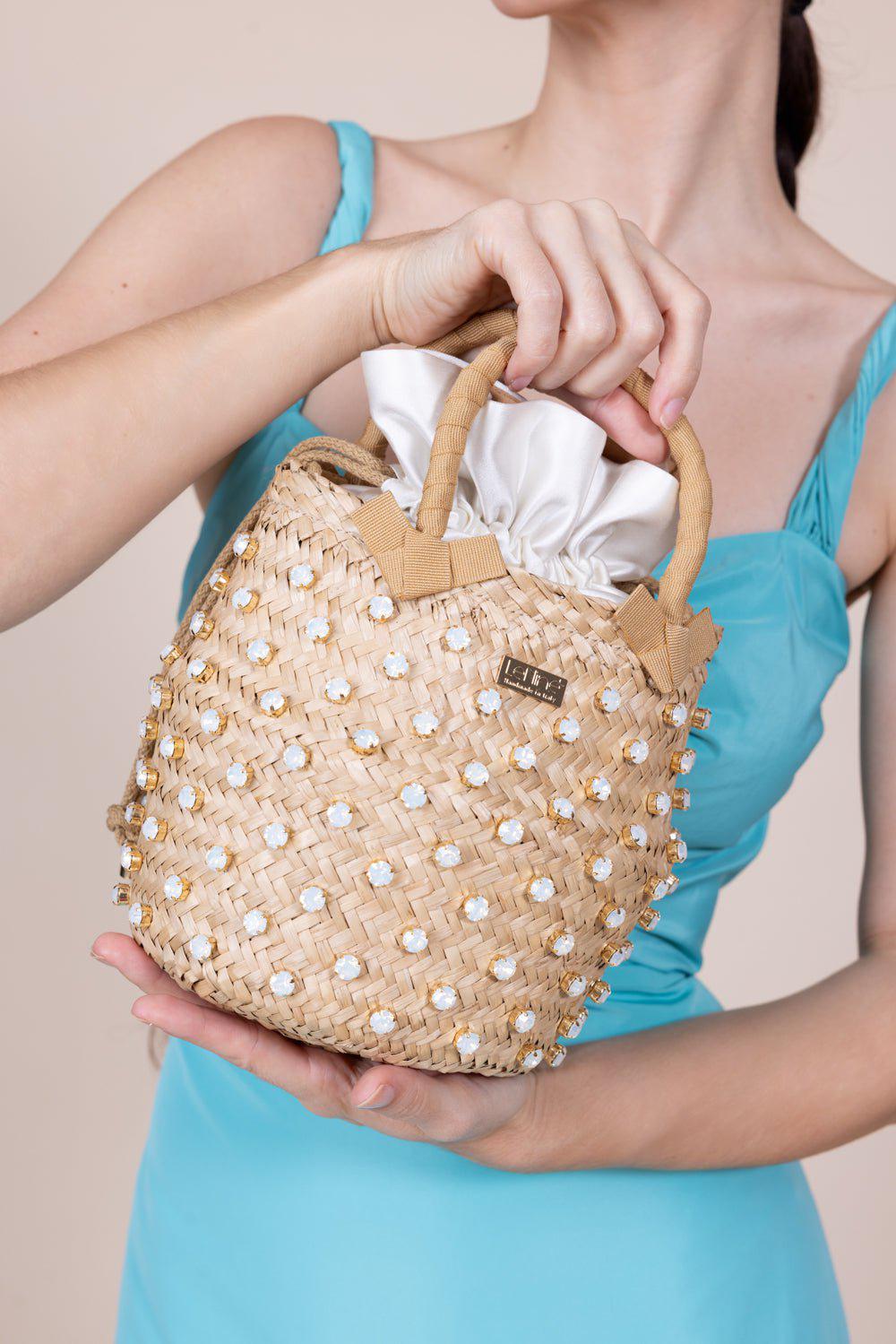 LE NINE-Nina Sorbet Mono Small Bag - Cream-