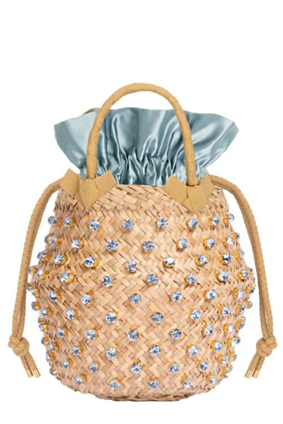 LE NINE-Nina Sorbet Sapphire Small Bag-NAT/LTSA