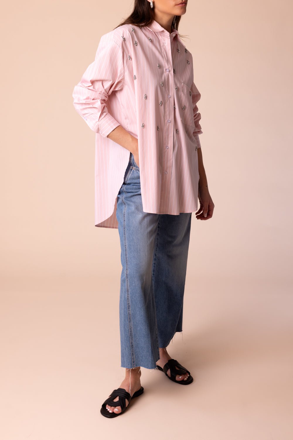 LE SUPERBE-Over You Striped Shirt-