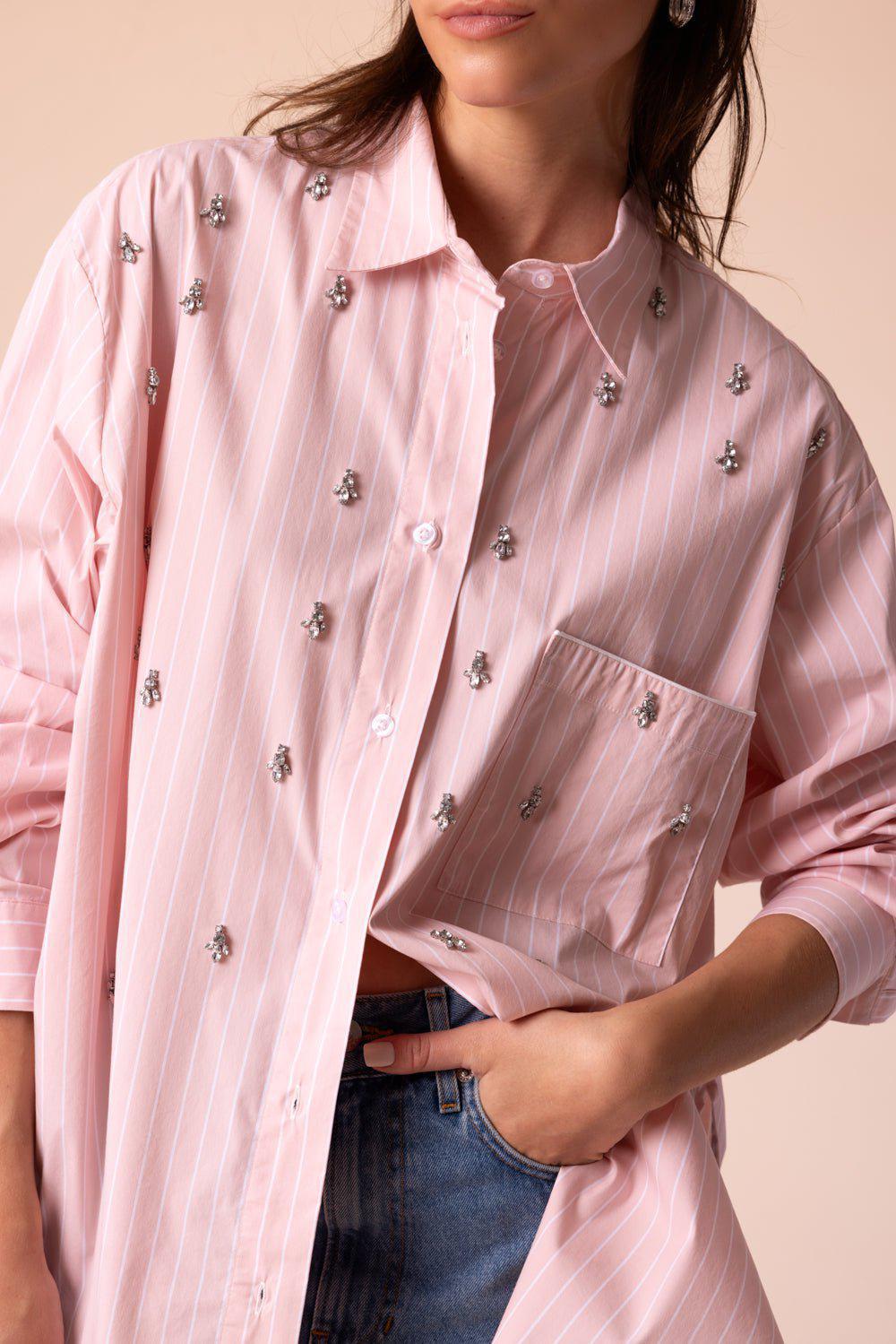 LE SUPERBE-Over You Striped Shirt-