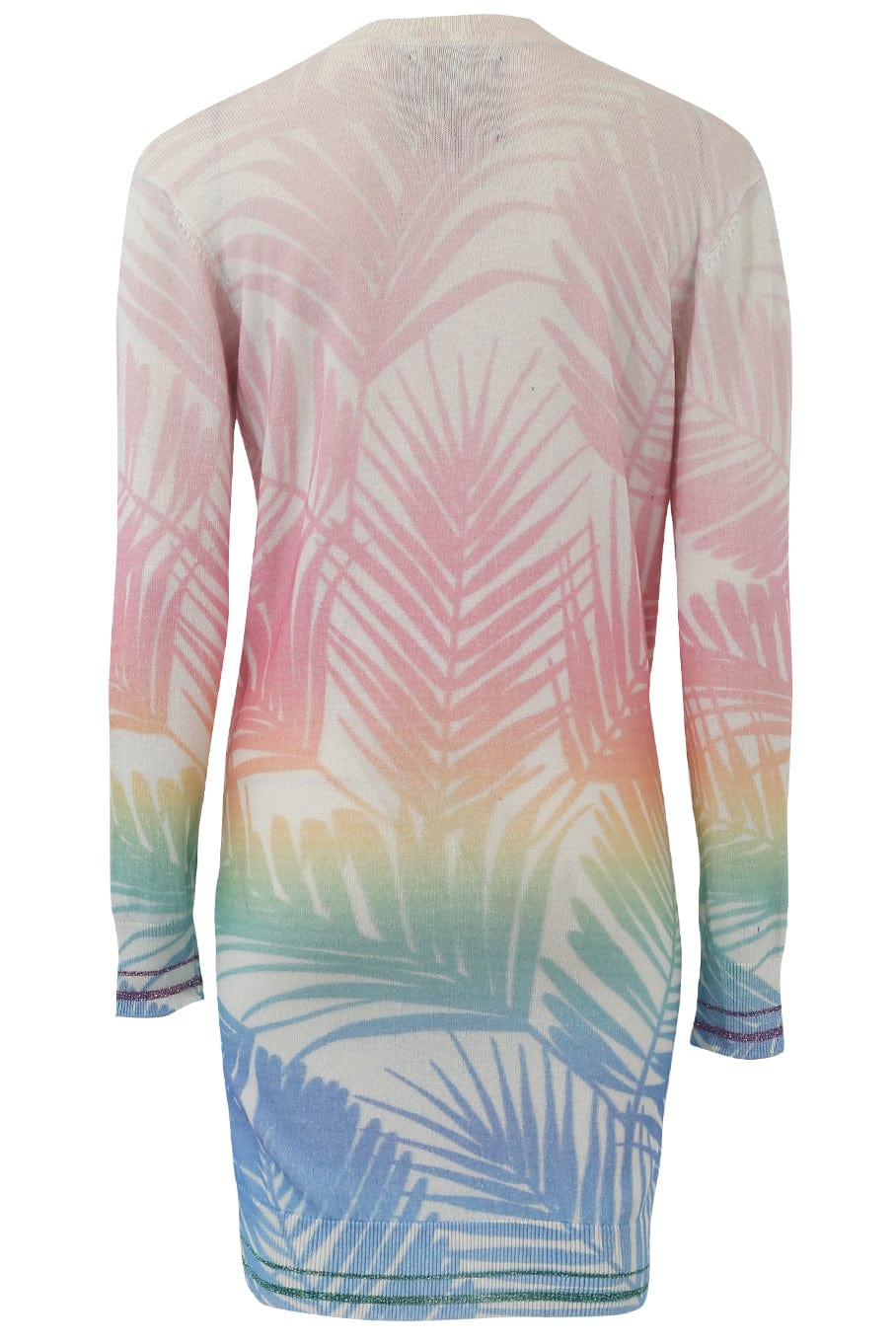 LE SUPERBE-Beach Fade Palms Cardigan-