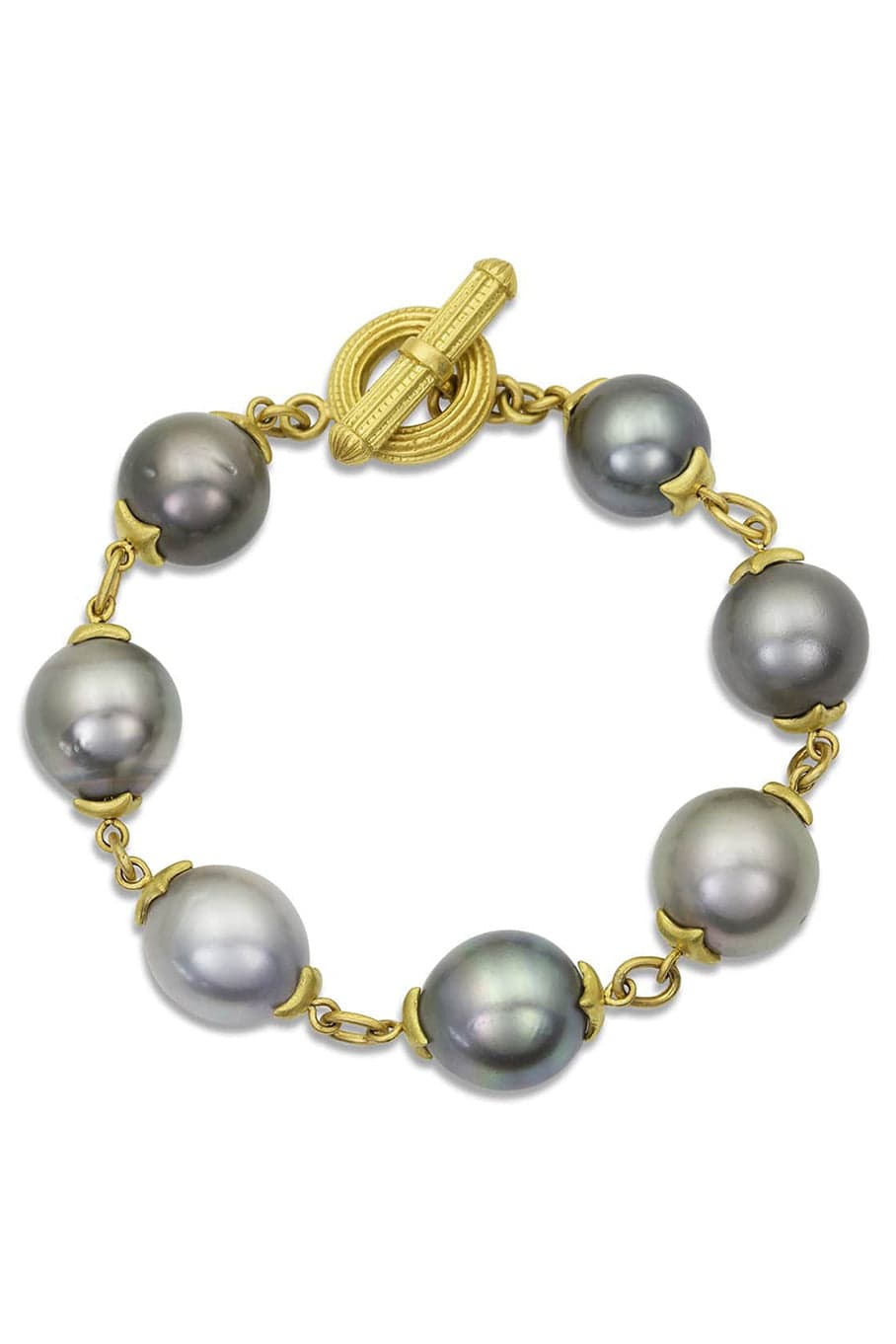 LEIGH MAXWELL-Tahitian Pearl Bracelet-YELLOW GOLD