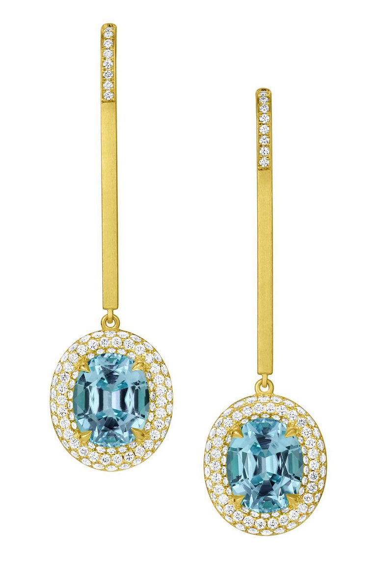 Aquamarine Bauble Earrings