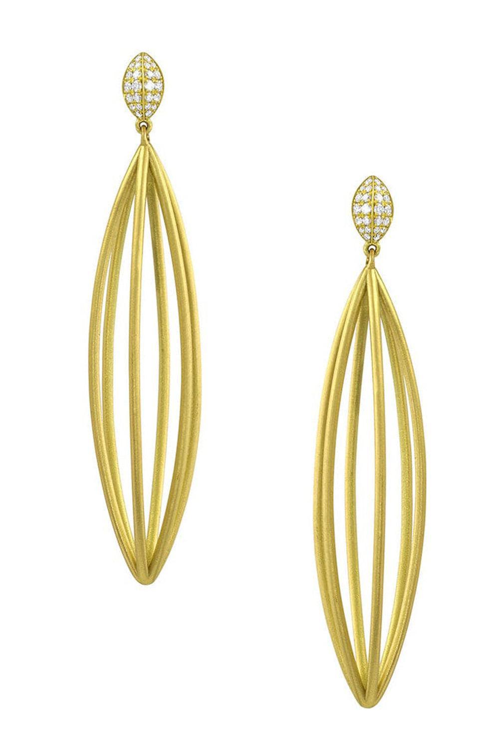 Ulaini Long Marquis Earrings-YELLOW GOLD-JEWELRYFINE JEWELEARRING-LEIGH MAXWELL