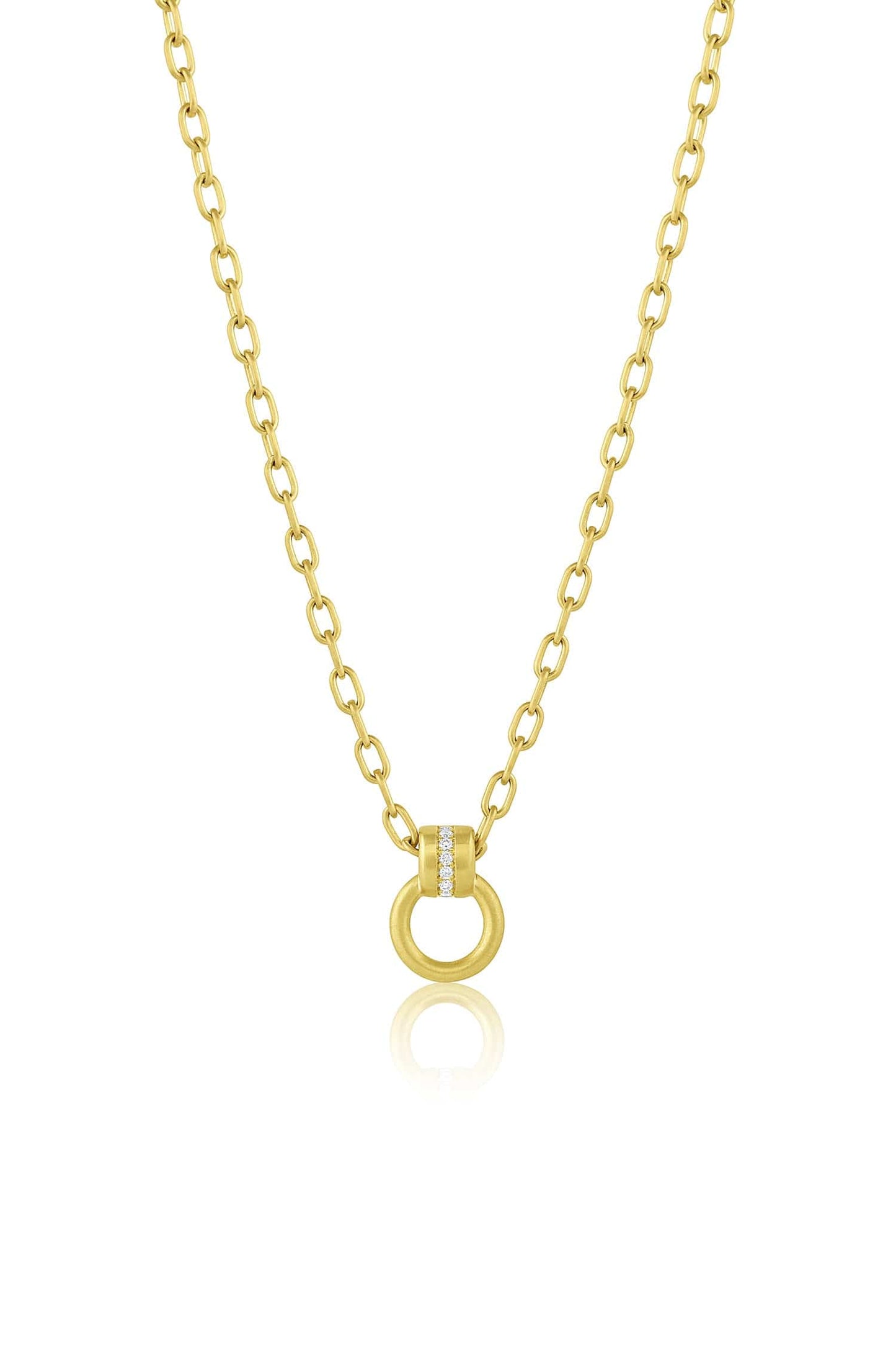 LEIGH MAXWELL-Amani Ring Necklace-YELLOW GOLD