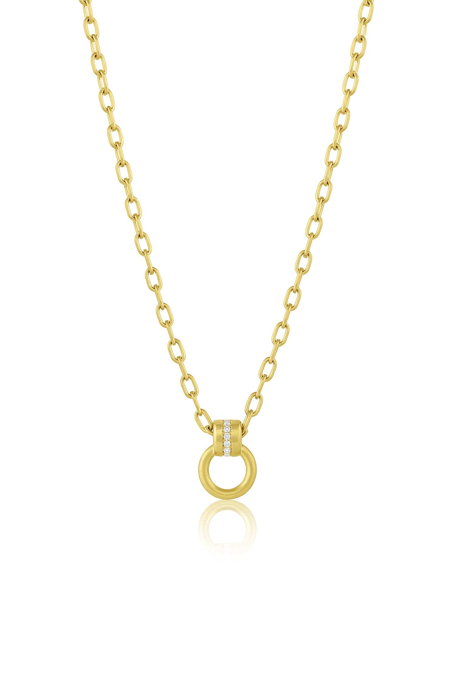 LEIGH MAXWELL-Amani Ring Necklace-YELLOW GOLD