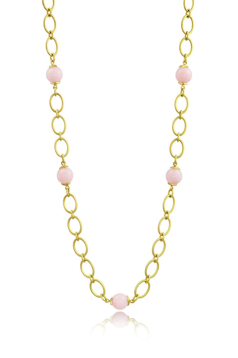 LEIGH MAXWELL-Bahari Link Chain Necklace-YELLOW GOLD