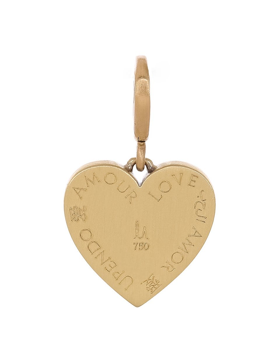 LEIGH MAXWELL-Blue Sapphire Mini Heart Pendant-YELLOW GOLD
