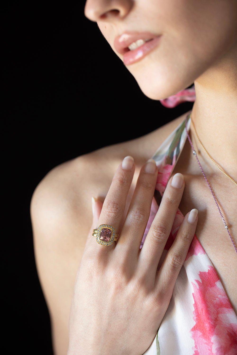 LEIGH MAXWELL-Gemstone Ring-YELLOW GOLD