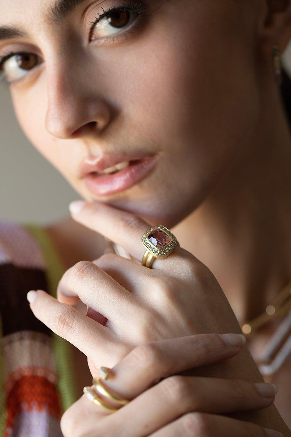LEIGH MAXWELL-Gemstone Ring-YELLOW GOLD
