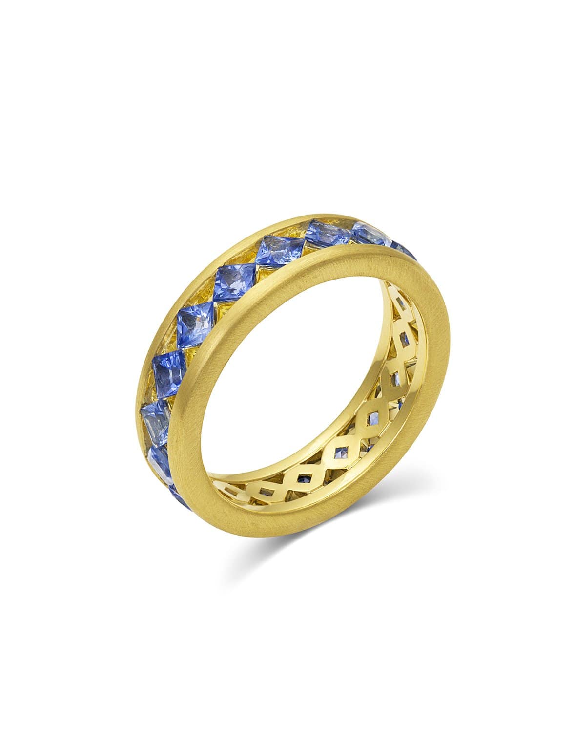 LEIGH MAXWELL-Ameerah Blue Sapphire Ring-YELLOW GOLD