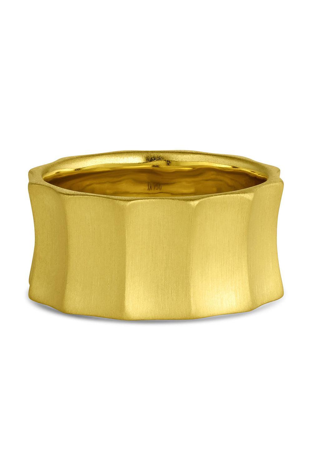 Wide Horizontal Wave Band Ring-YELLOW GOLD-8-JEWELRYFINE JEWELRING-LEIGH MAXWELL