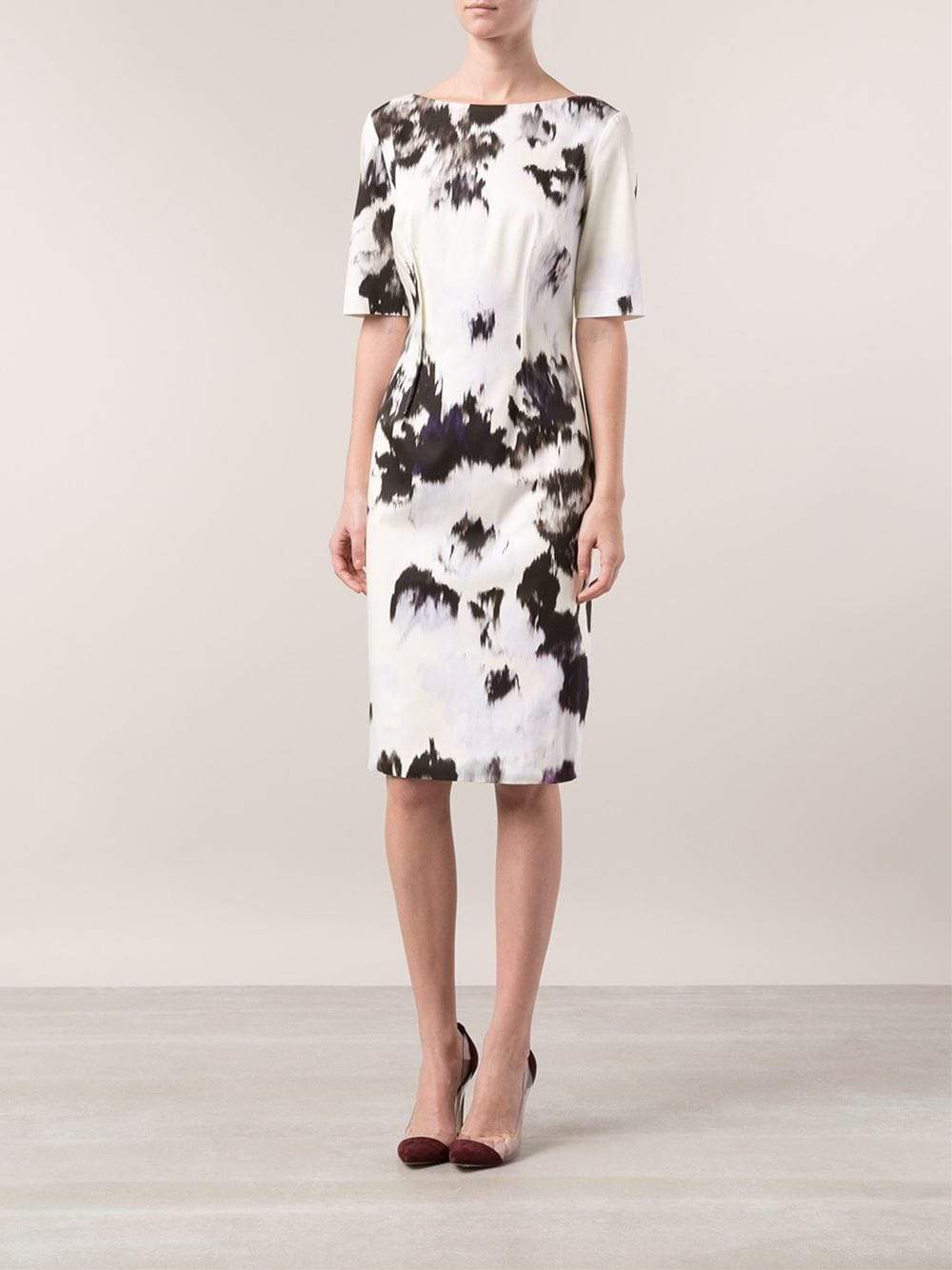 LELA ROSE-Boatneck Dress-