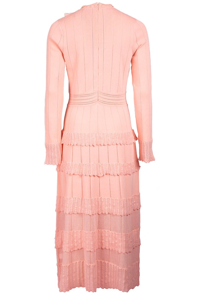 LELA ROSE-Long Sleeve Midi Dress - Petal-