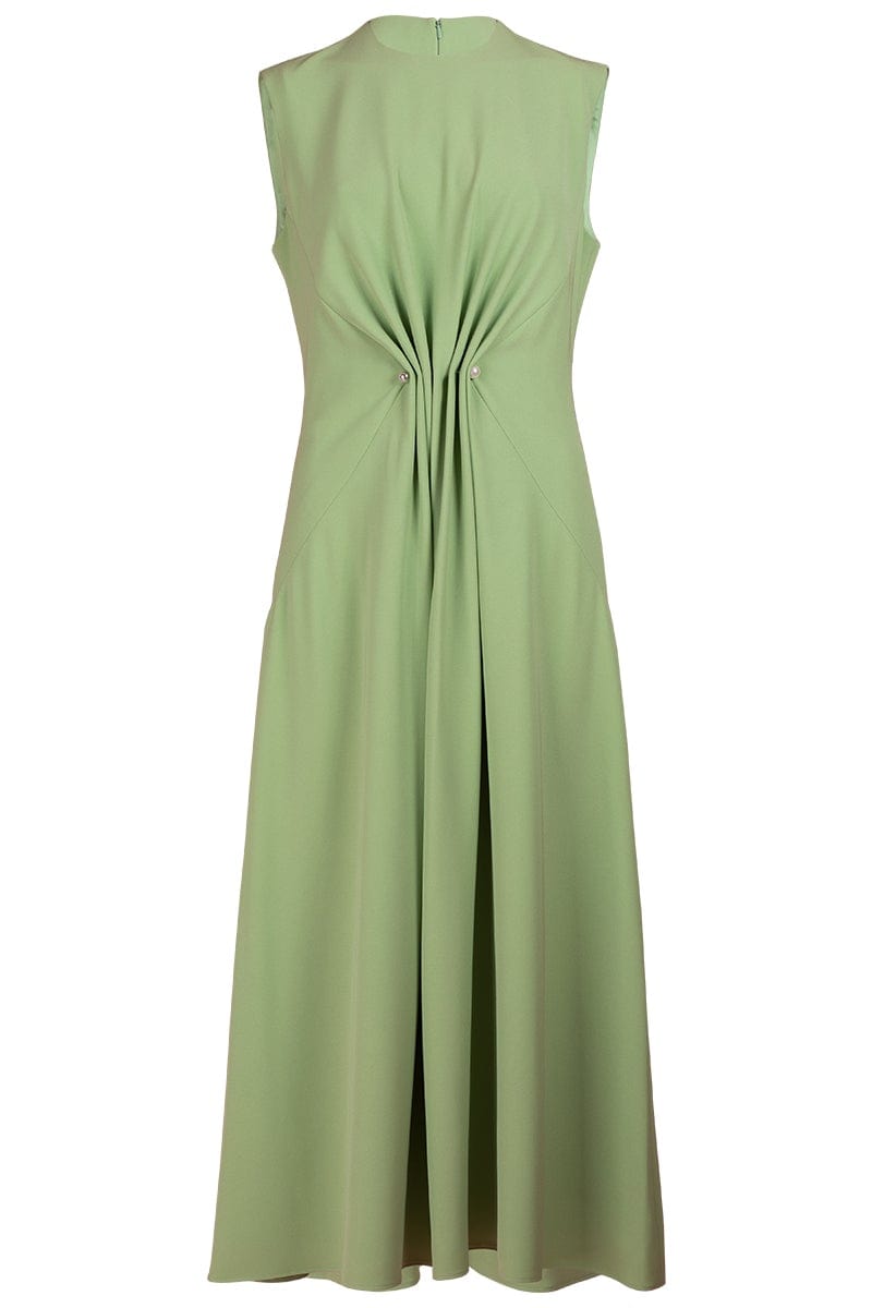 LELA ROSE-Pearl Detail Midi Dress-