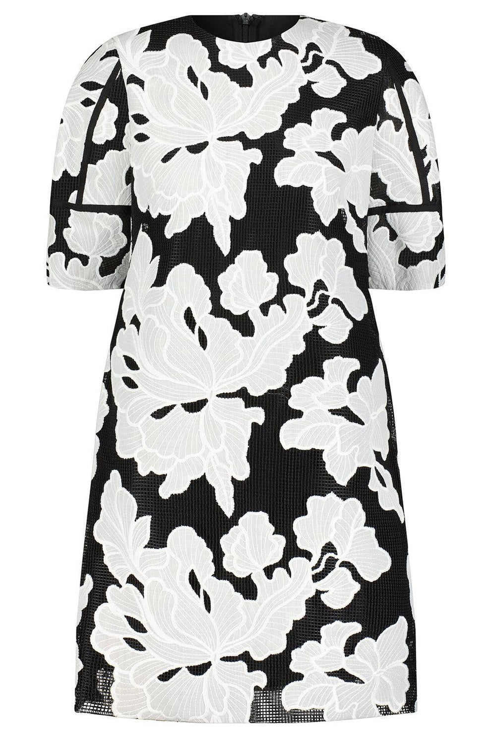 Floral Embroidered Tunic Dress | LELA ROSE Marissa Collections Floral Embroidered Tunic Dress | LELA ROSE Marissa Collections