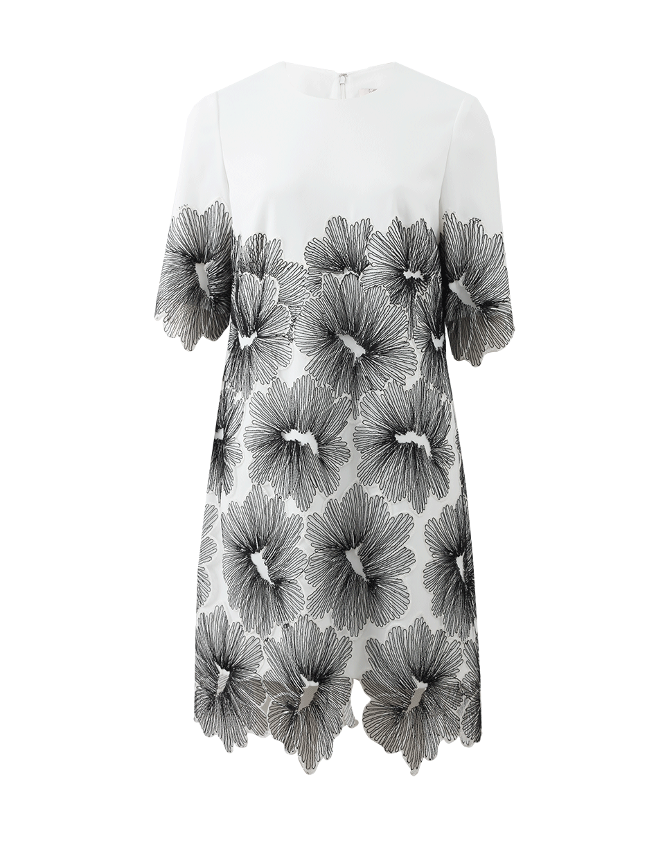 LELA ROSE-Floral Lace Tunic Dress-