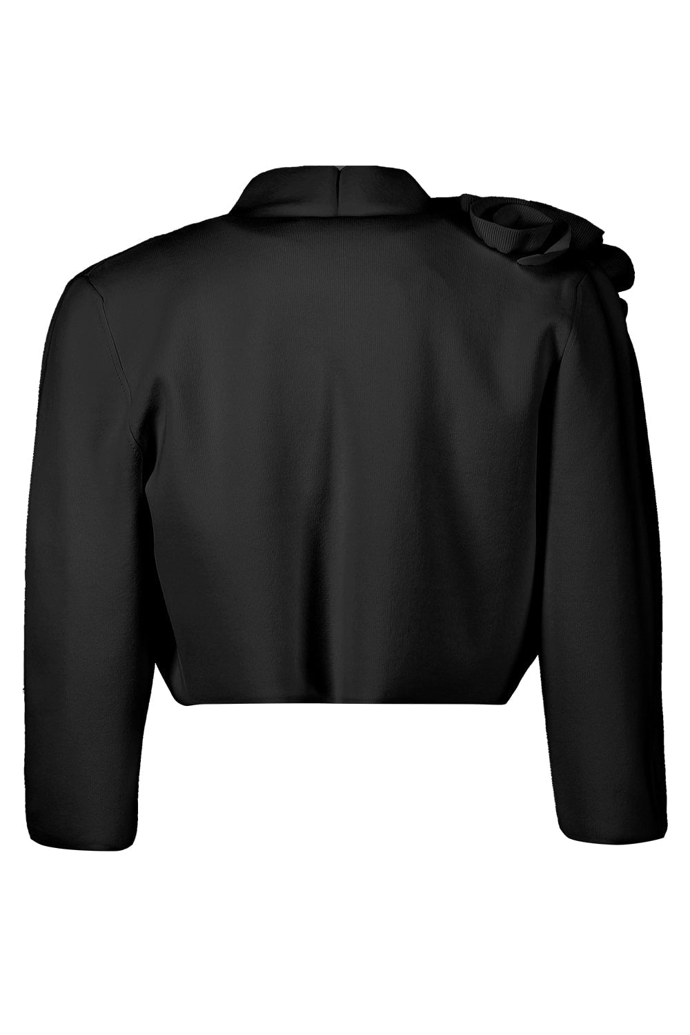 LELA ROSE-Ruffle Bolero - Black-