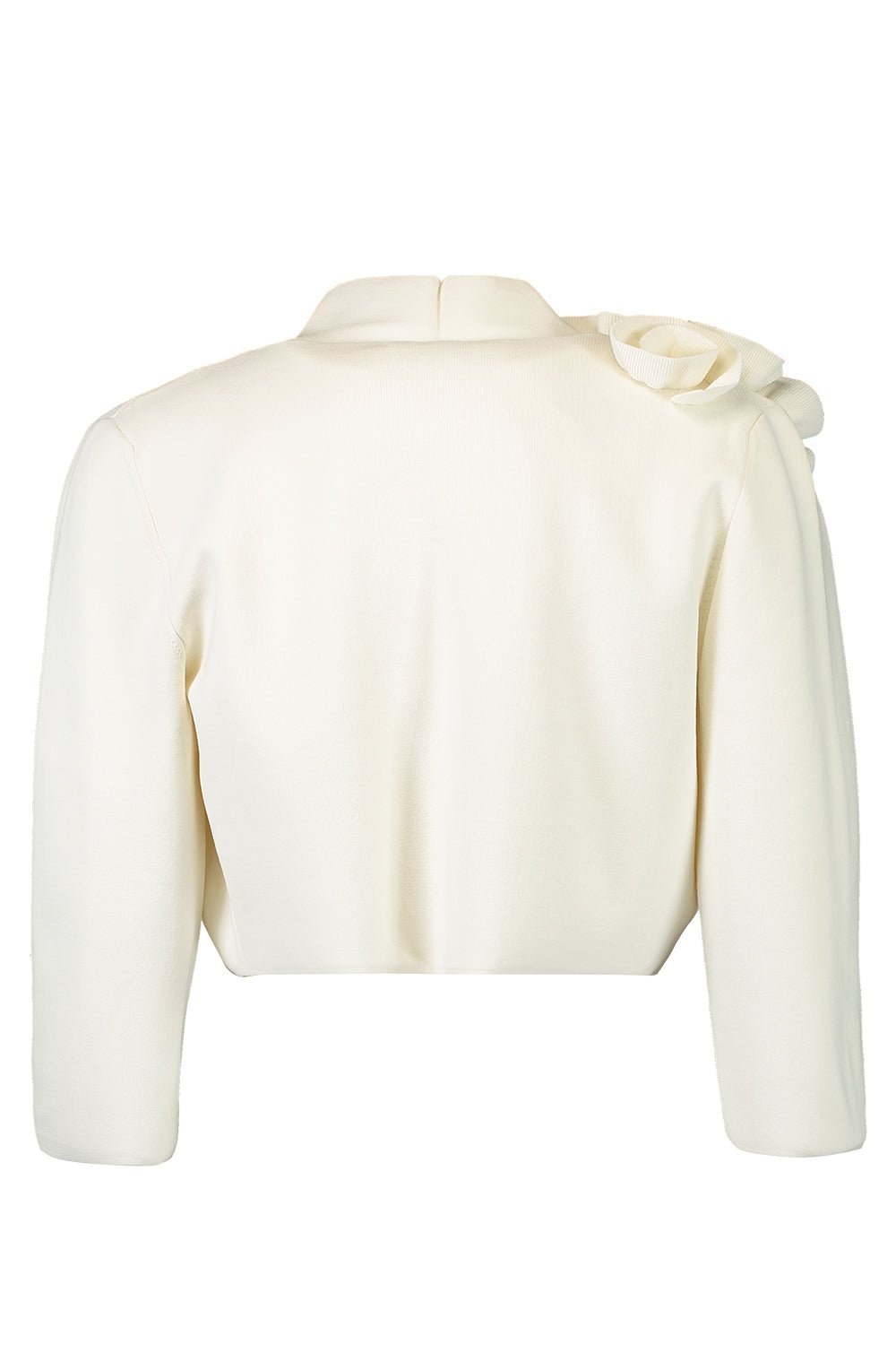 LELA ROSE-Ruffle Bolero - Ivory-