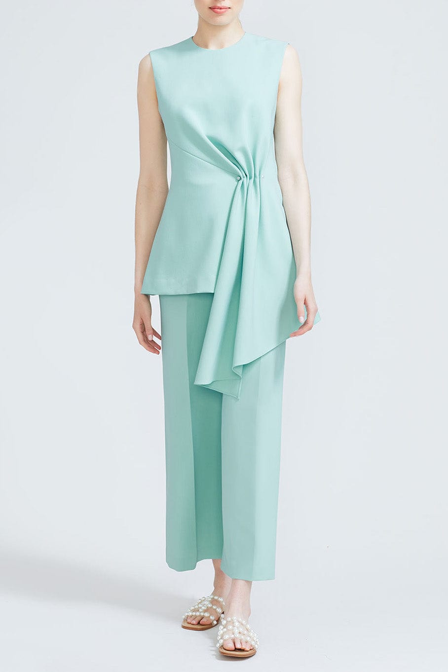 LELA ROSE-Nora Pant - Seafoam-