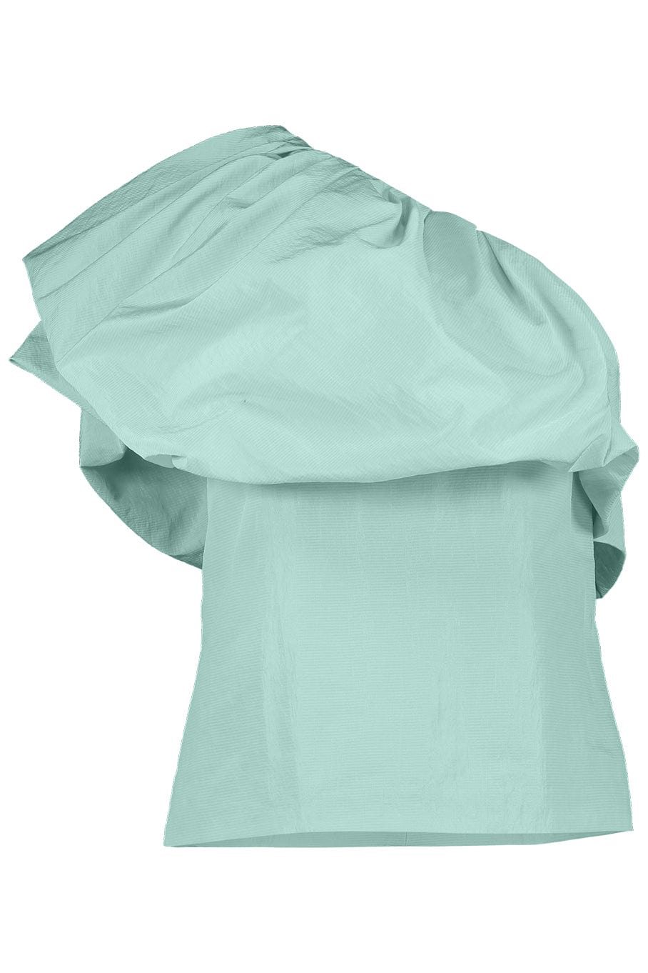 LELA ROSE-One Shoulder Top - Seafoam-