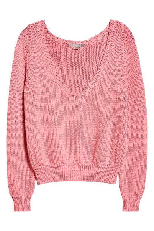 LELA ROSE-Open Neck Sweater-