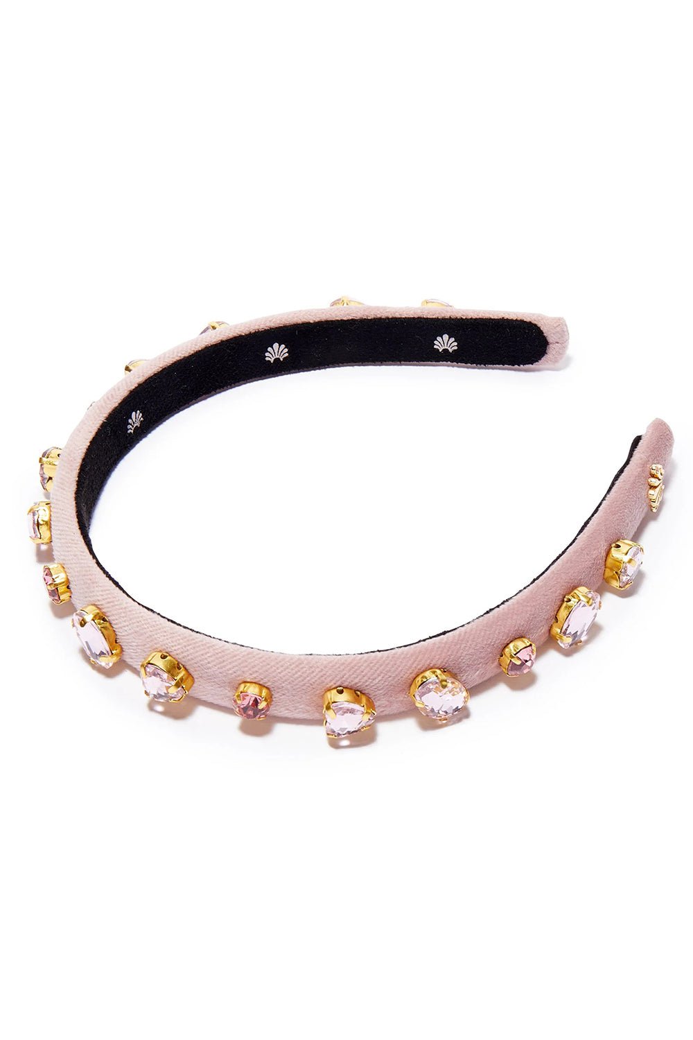 LELE SADOUGHI DESIGNS-Heart Mixed Crystal Velvet Knotted Headband-ALEXANDRITE