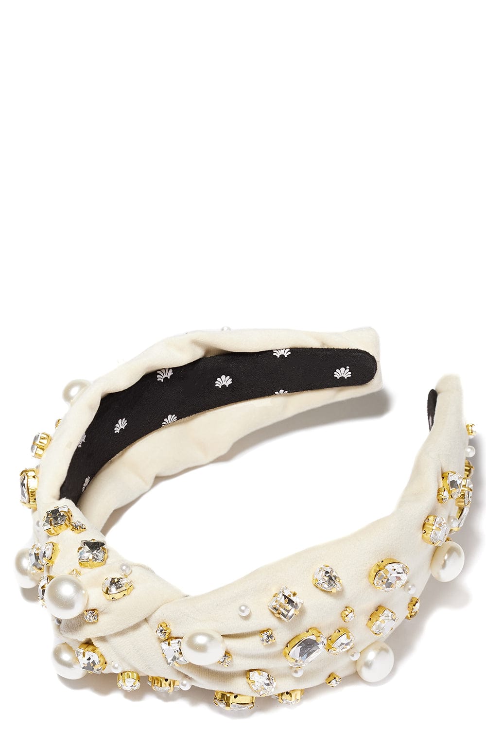 LELE SADOUGHI DESIGNS-Crystal Knotted Headband - Ivory-IVORY