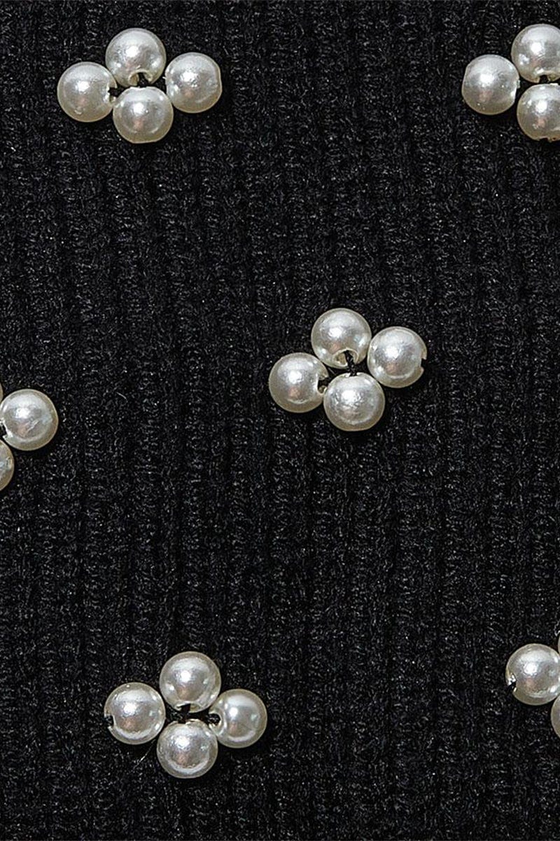 LELE SADOUGHI DESIGNS-Pearl Cluster Beanie - Jet-JET