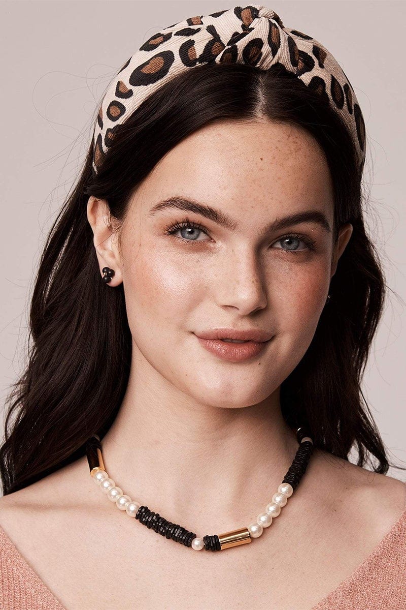 LELE SADOUGHI DESIGNS-Knotted Headband-LEOPARD